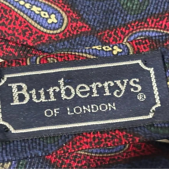 Burberry’s of London Hand Sewn 100% Silk Tie - Picture 3 of 4